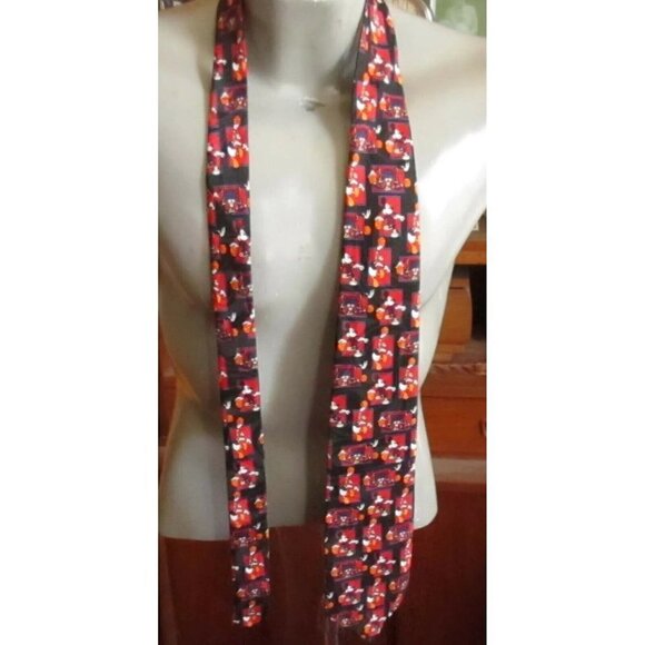 Vintage Mickey Mouse Neck Tie Unlimited Disney Basketball Goofy Donald Duck 56" - Picture 2 of 4